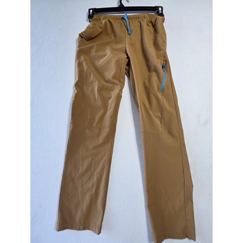 All‎ in Motion Boys XL 16 Brown Athletic Hiking Pants Stretch Blue Zip Pockets